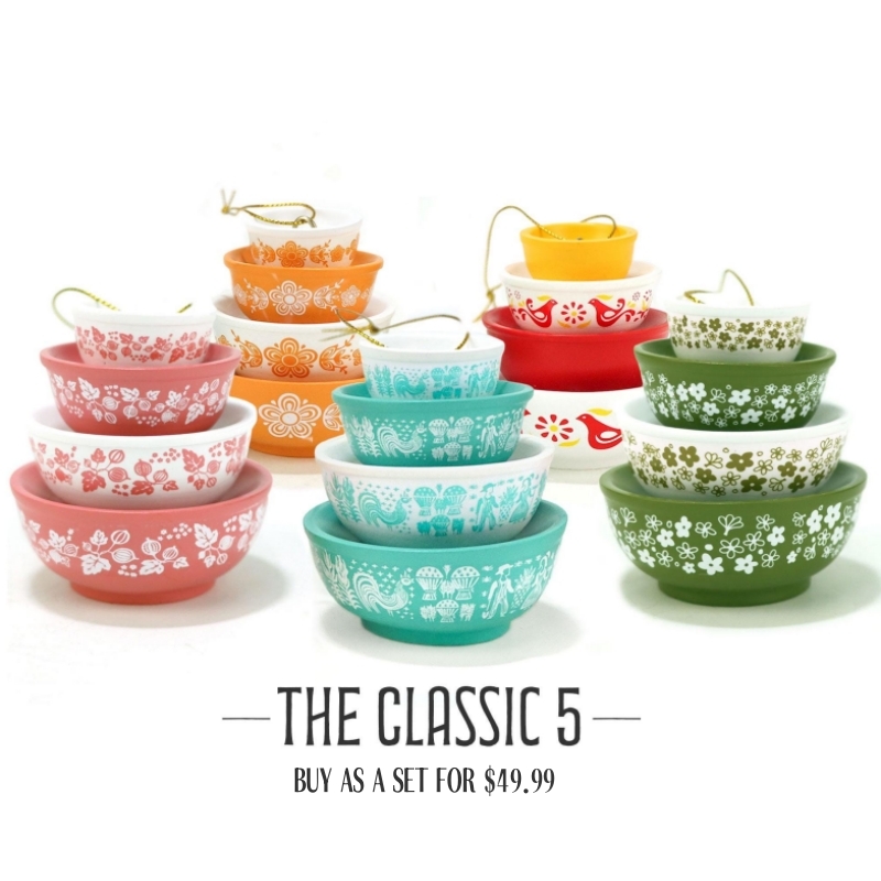 On Sale🔥Miniature Pyrex Bowl Stack Ornament