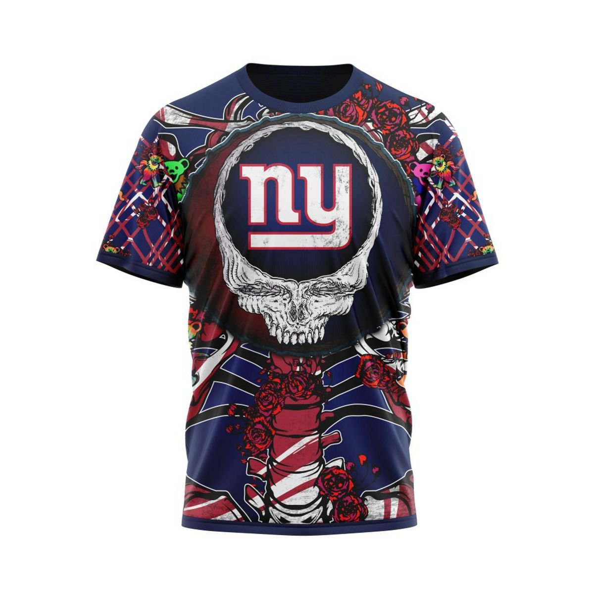 NEW YORK GIANTS 3D HOODIE MIX GRATEFUL DEAD
