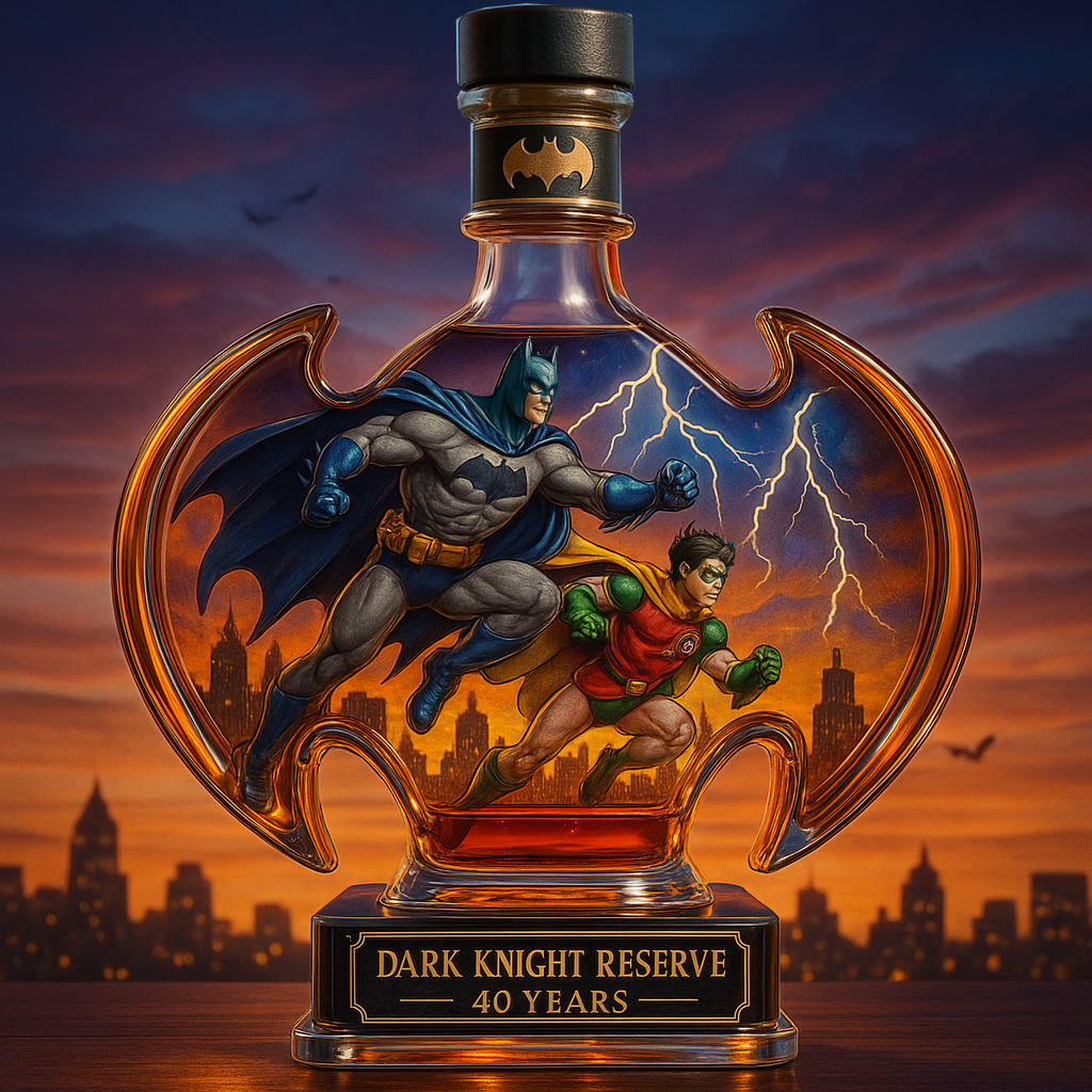 Dark Knight Reserve 40th Anniversary Limited Edition Whiskey Bottle