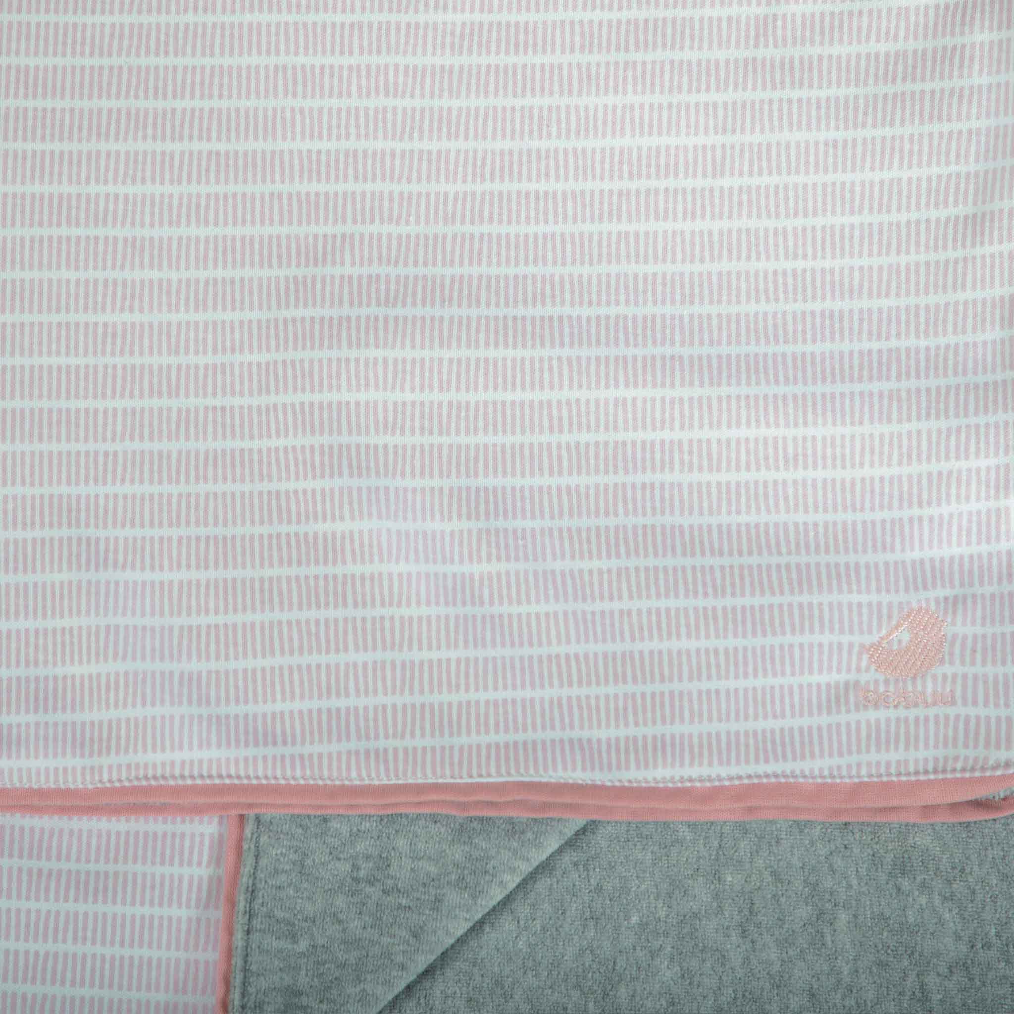 Cobija para bebé Camiseta Raya Rosa