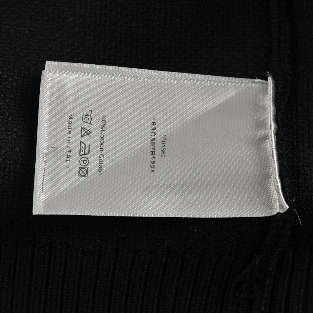 Dior 24Fw monogram embroidered knitted pullover sweater