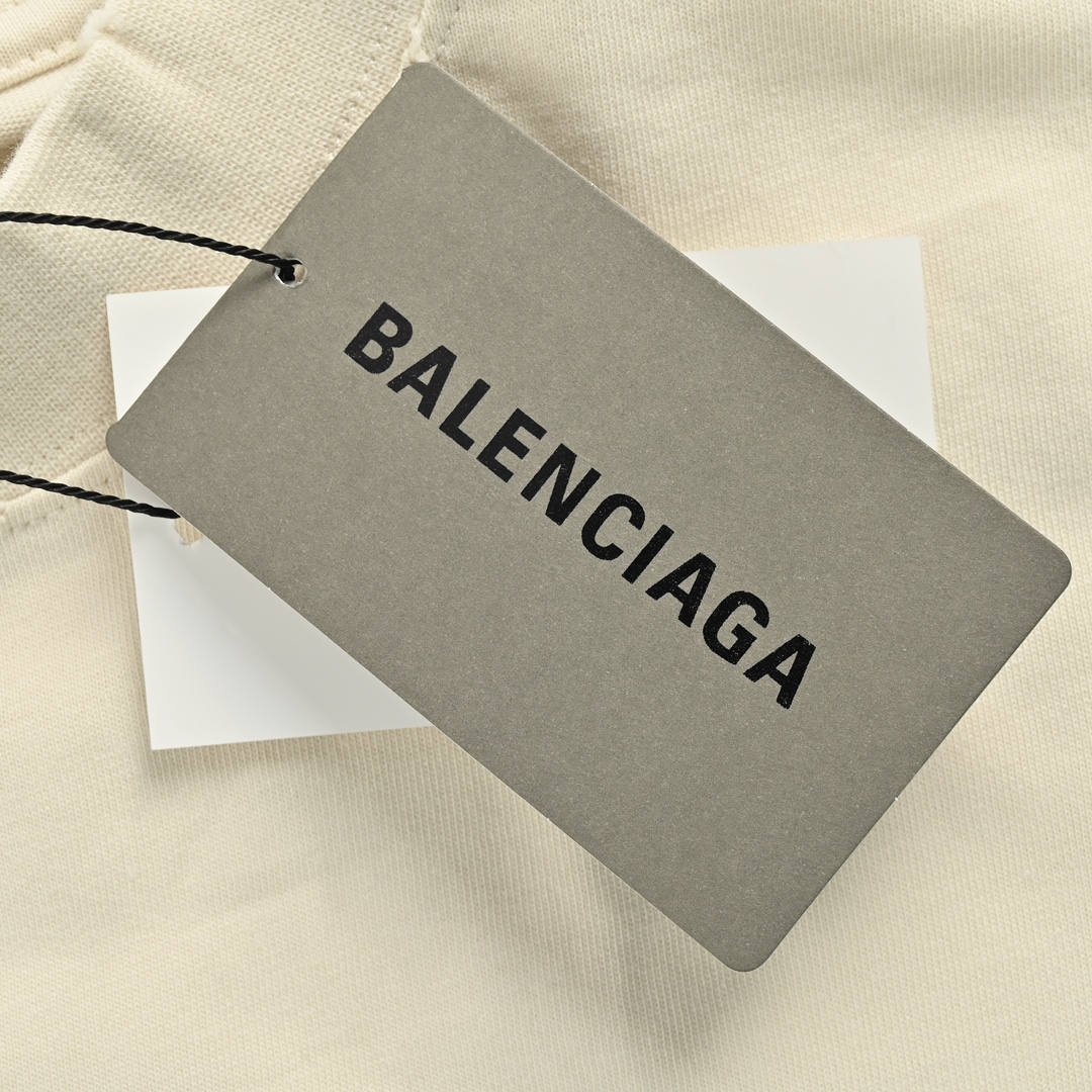 Balenciaga 24ss colorful letter foam print short sleeves