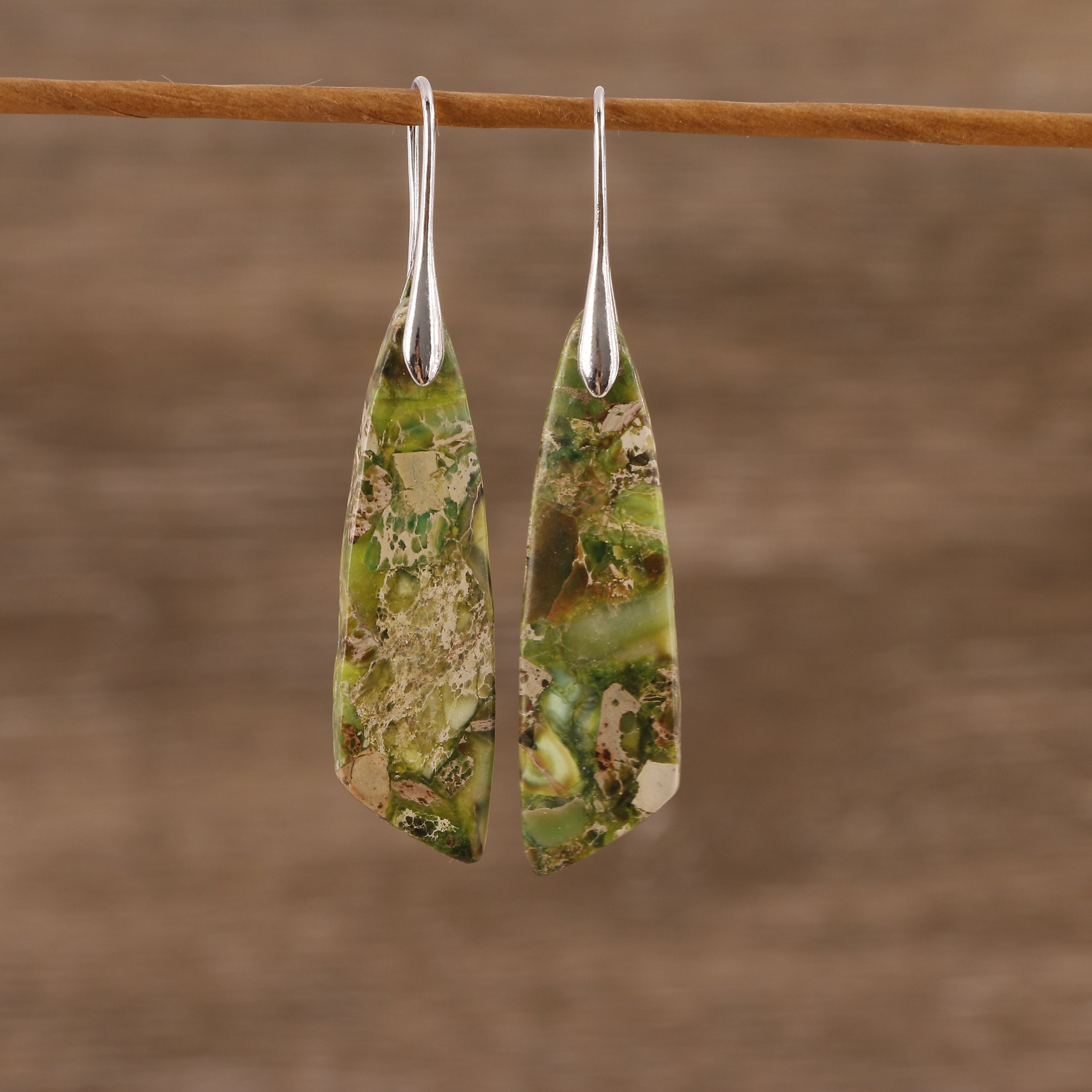Sea Sediment Drop Earrings