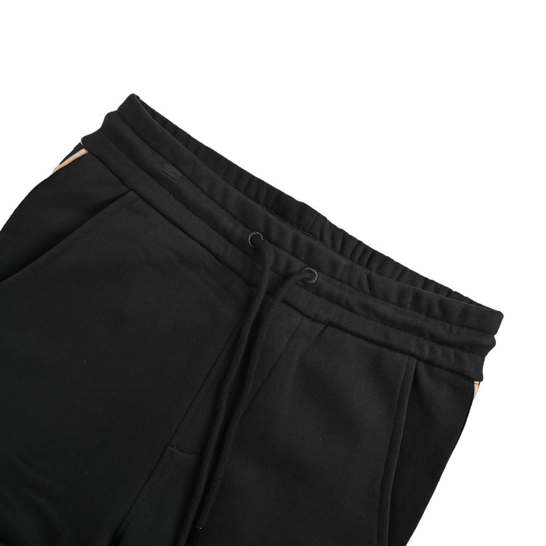 Fendi 24Fw small eye embroidered double F ribbon trousers