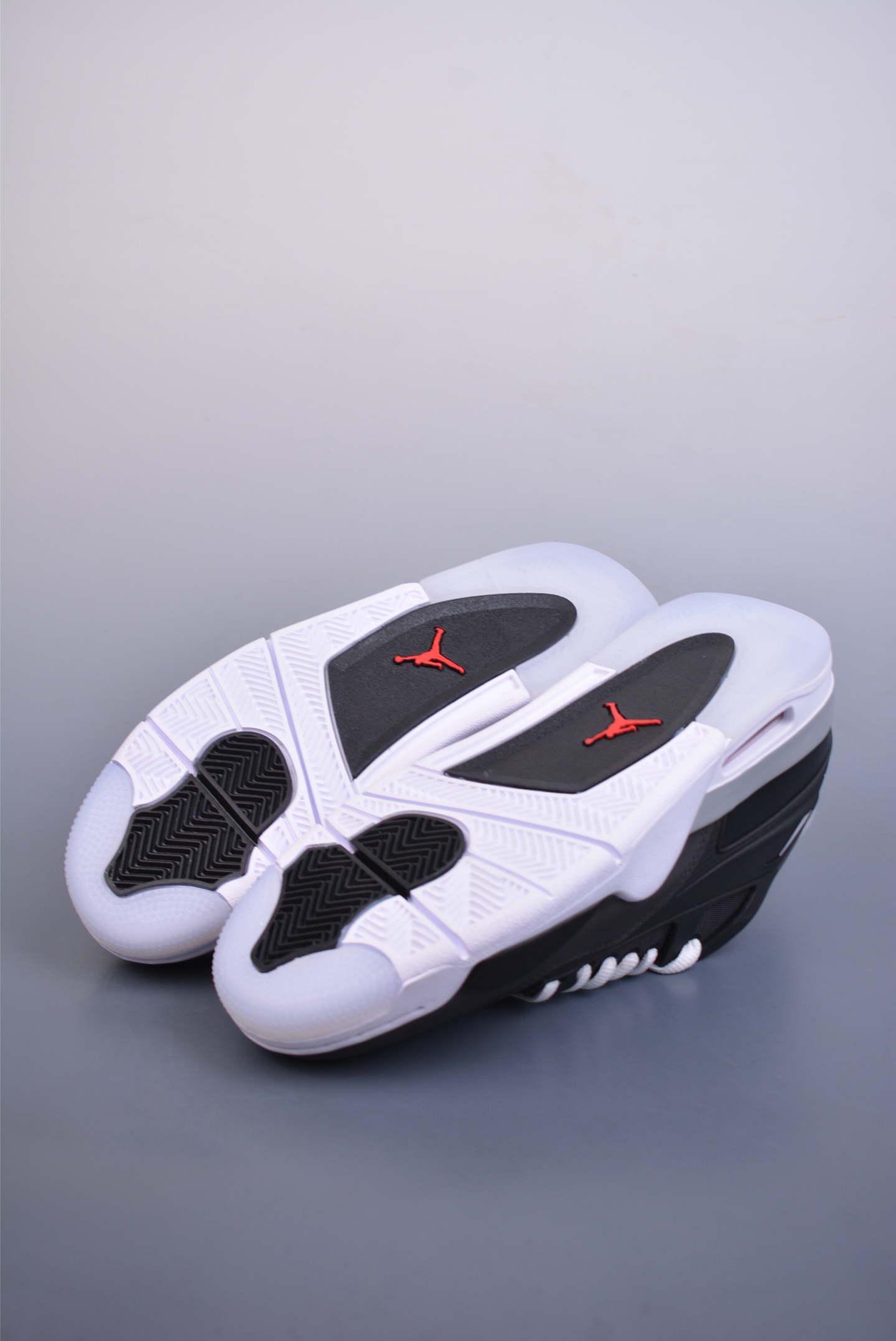 Nike Air Jordan 4 RM Reflective Basketball Shoes Charcoal Black and White HV5184-010