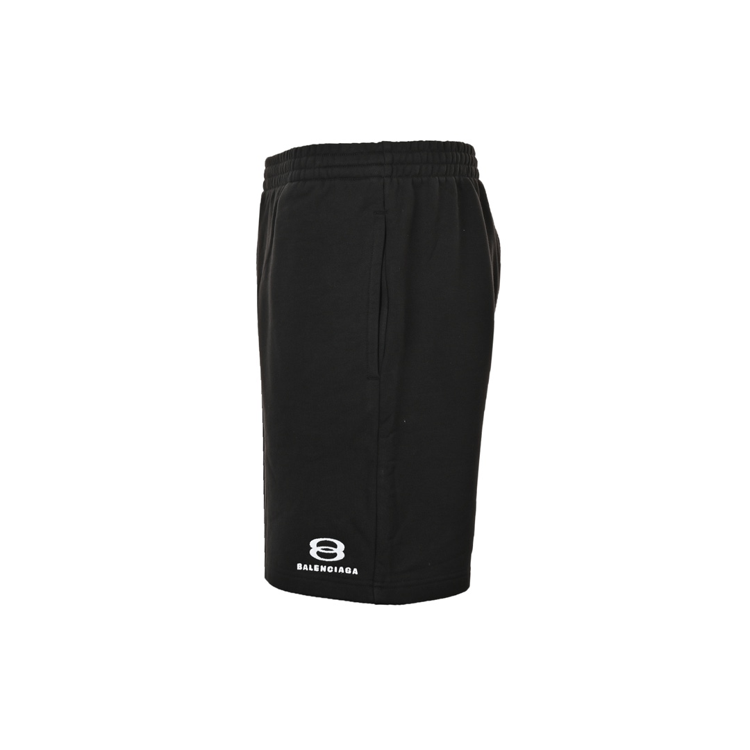 Balenciaga 24ss embroidered double ring shorts