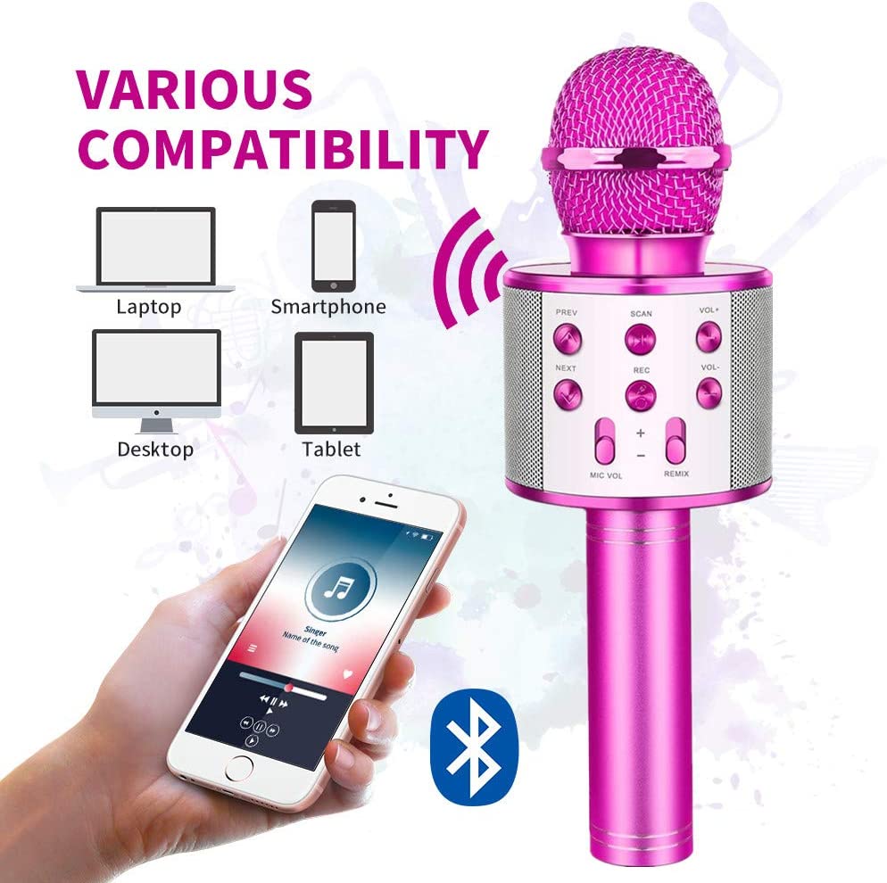 [🎅PRE-CHRISTMAS SALE 48%OFF NOW] Wireless Bluetooth 3-In-1 Karaoke Mic Speaker -BUY 2 FREE SHIPPING