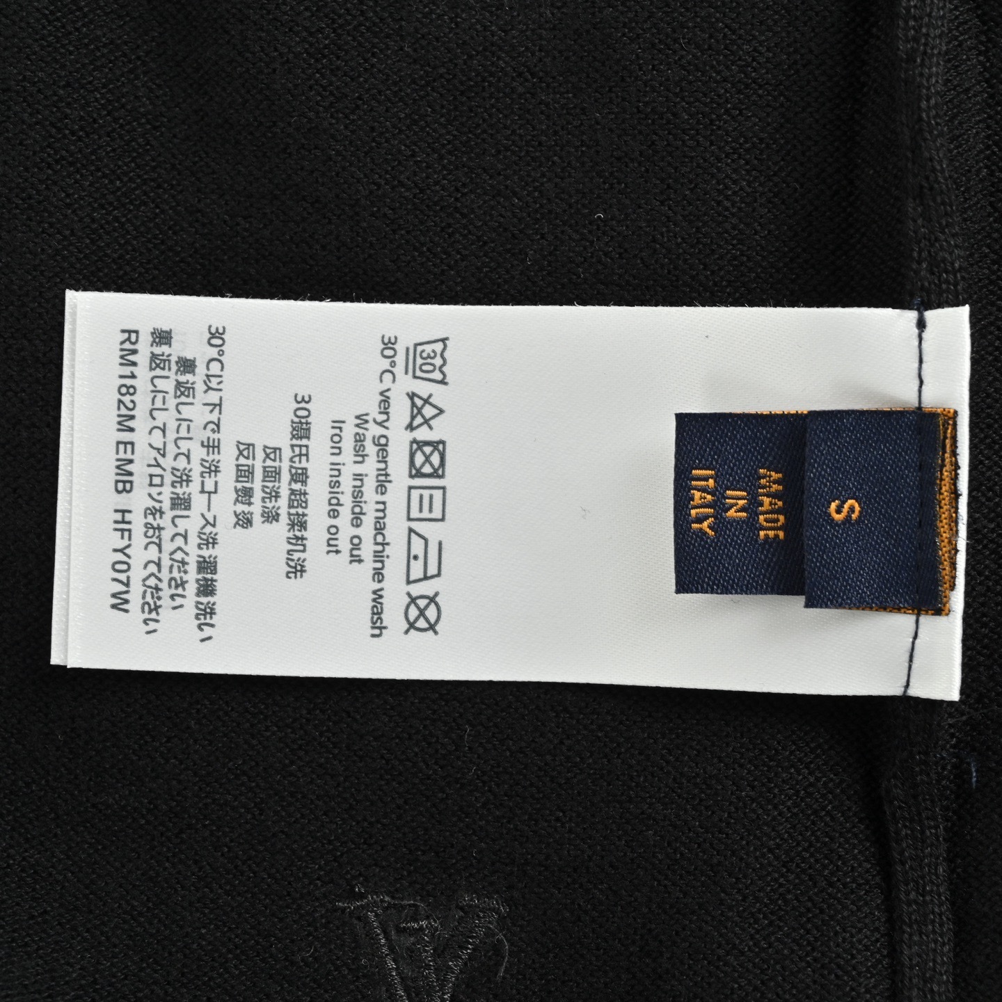 Louis Vuitton 25ss all-over small logo embroidered knitted short-sleeved shirt