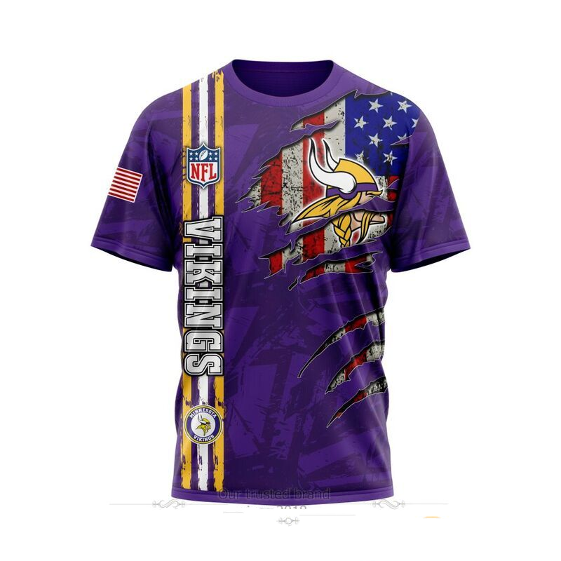 MINNESOTA VIKINGS 3D HOODIE SKULL0802