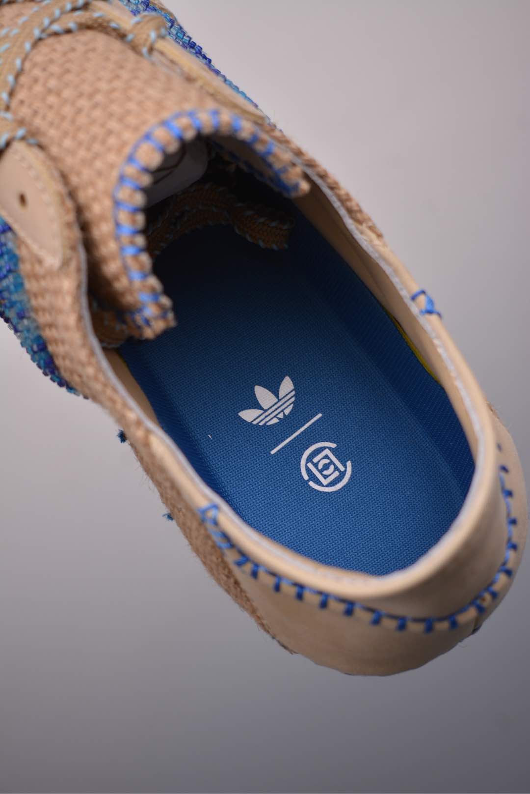 CLOT x Adidas GazelleLinen Khaki Light Blue IH364