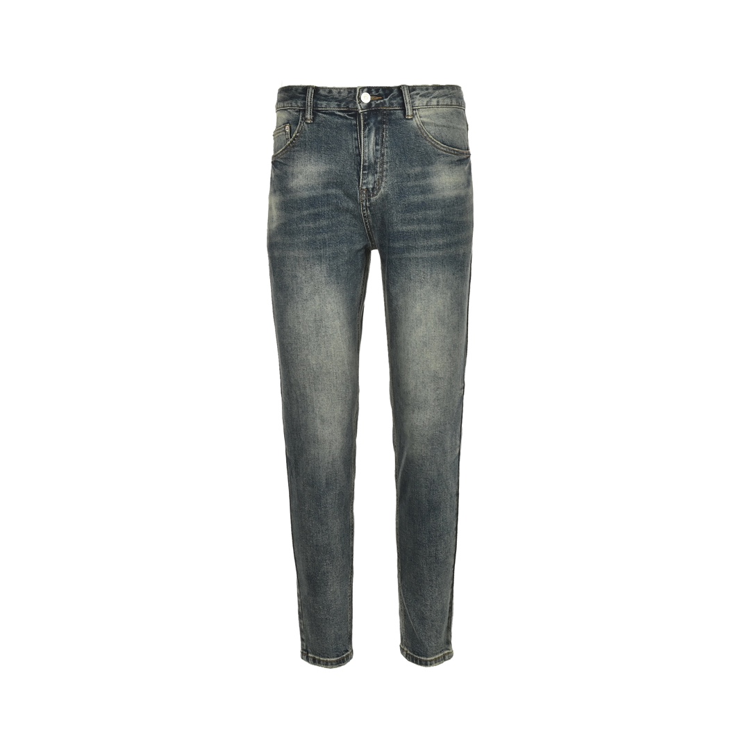 Dior 24Fw denim jeans with tree man embroidery on back pockets