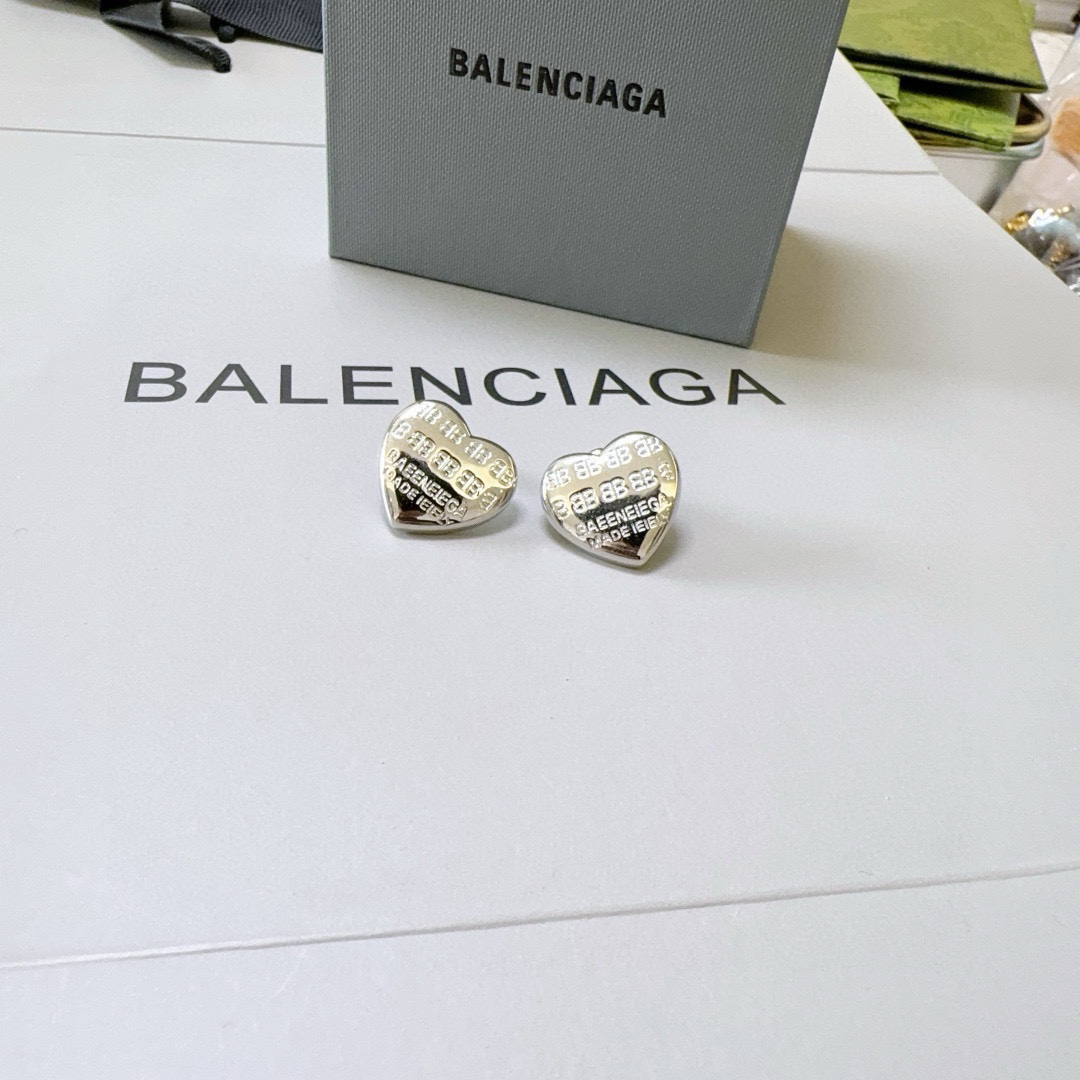 Balenciaga Baby Heart Earrings