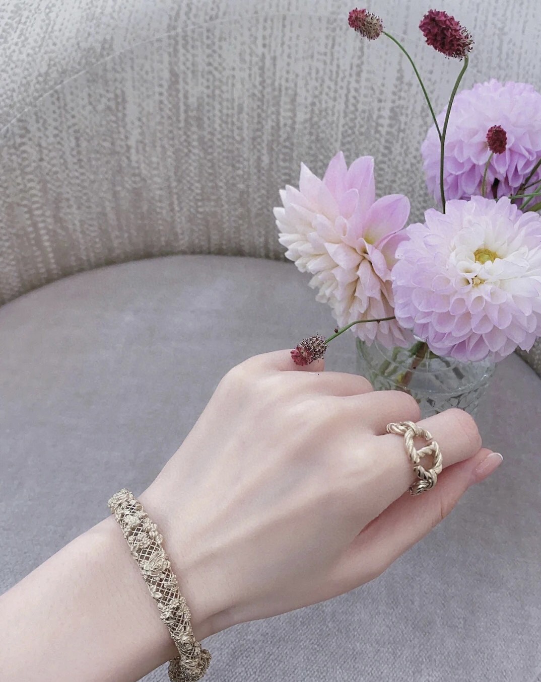 Dior hollow open bracelet