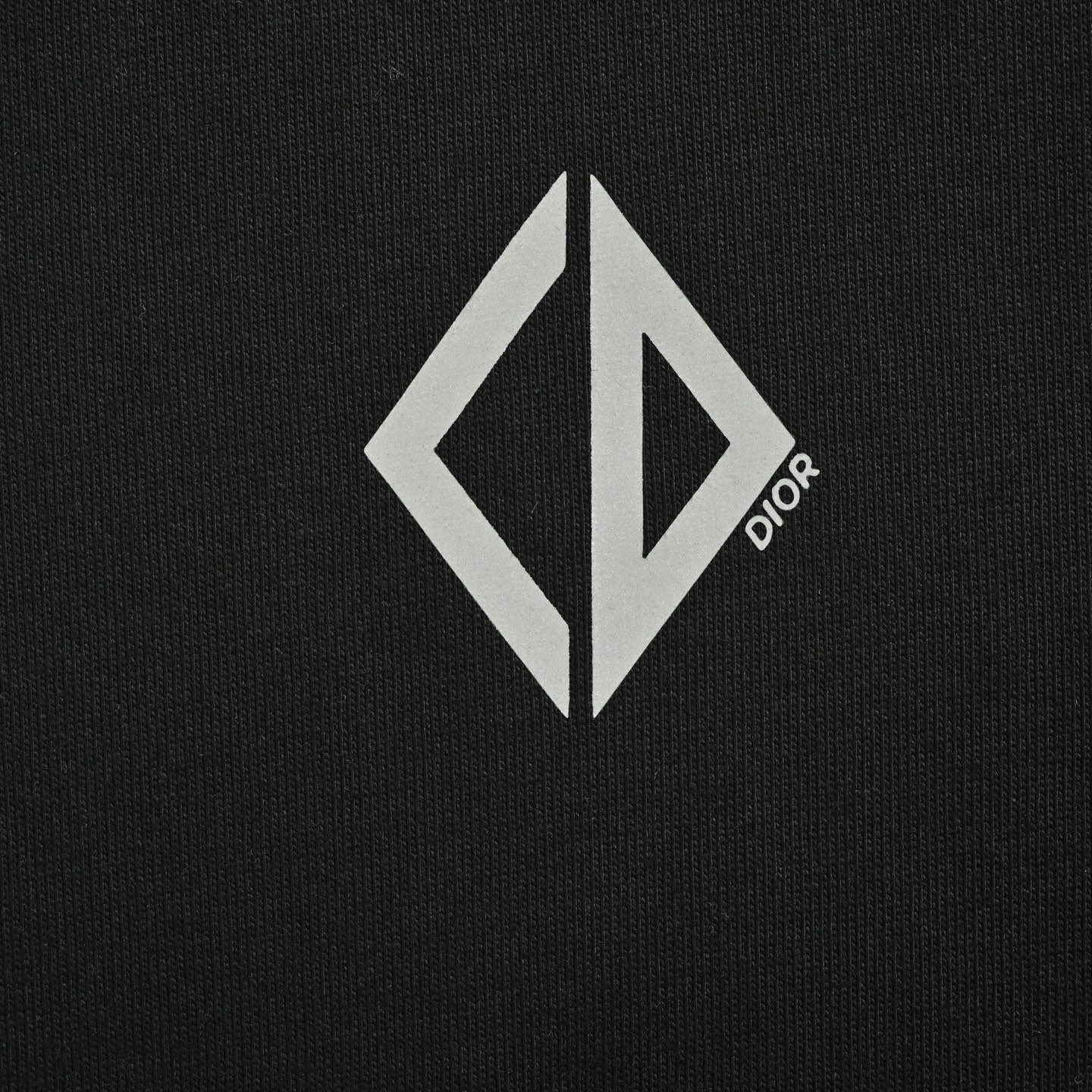 Dior 25ss reflective diamond logo print short sleeve
