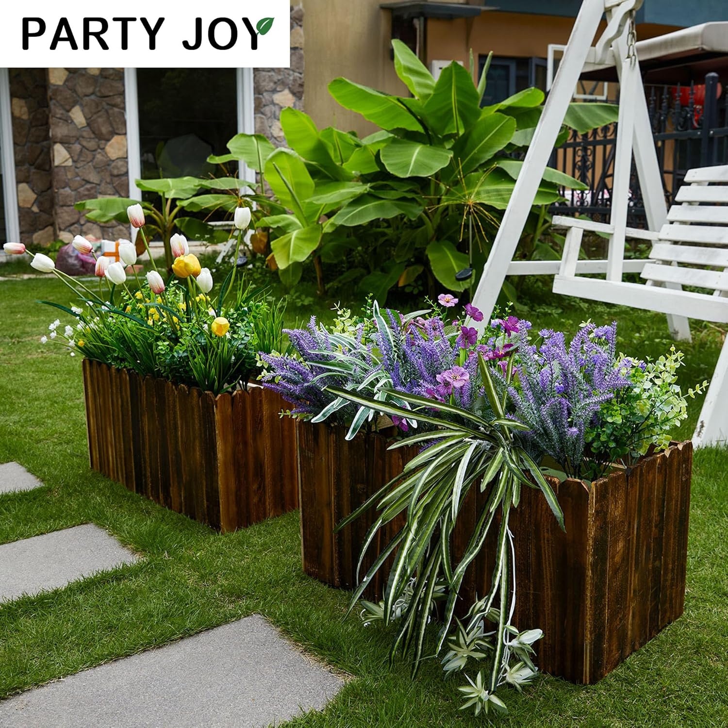 🔥ON SALE🔥Fake Plants UV Resistant Artificial Flowers Greenery Shrubs