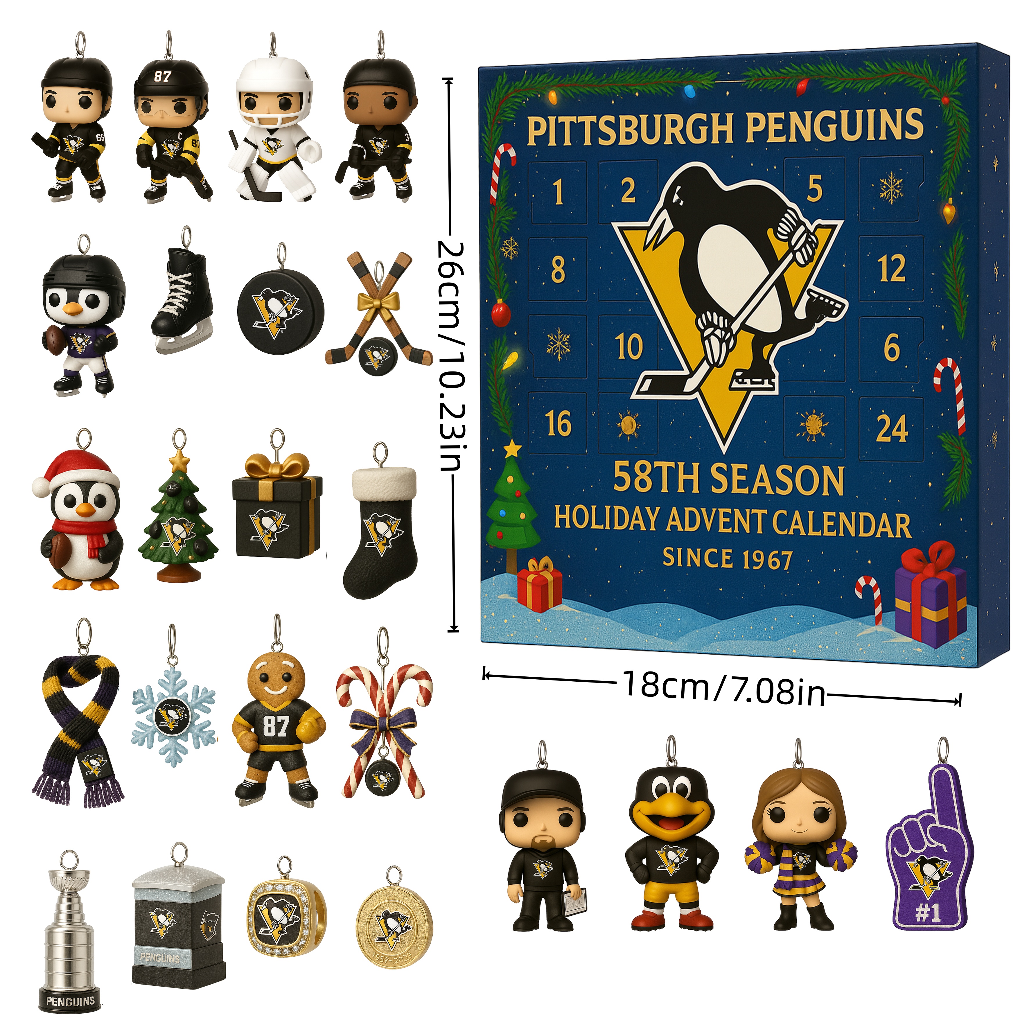 Pittsburgh Penguins 58th Season Holiday Advent Calendar 2025