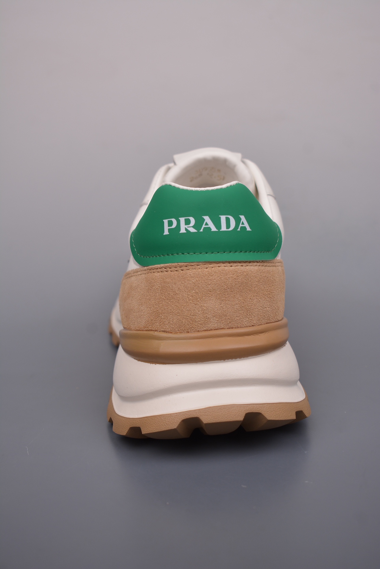 Prada PRAX 01 Triangle Logo Leather Sneakers Khaki Green 3D955M_3LF5_FG000