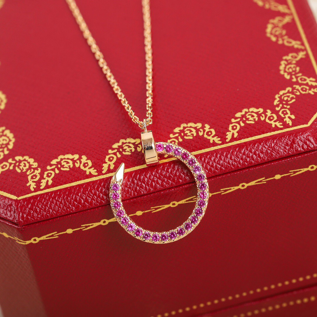 Cartier special edition diamond nail necklace