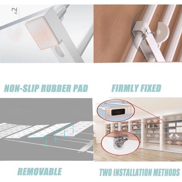 🔥Mother's Day Sale 50%-Expandable Closet Tension Shelf Storage Rack for Wardrobe, Kitchen, Bathroom-Buy 2 Free Shipping