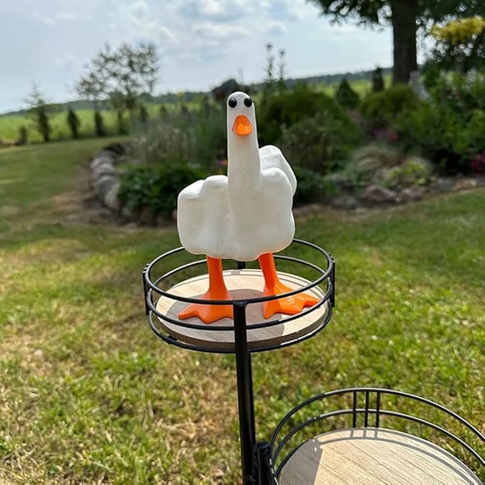 🦆🦆Creative Middle Finger Duck Decoration