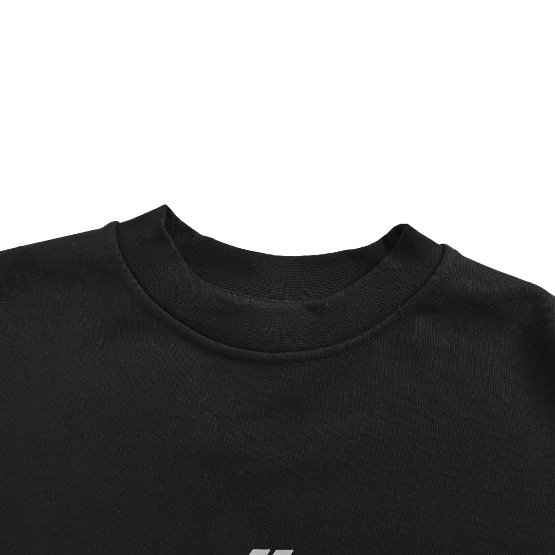 Balenciaga 24Fw reflective lettering logo crew neck sweatshirt