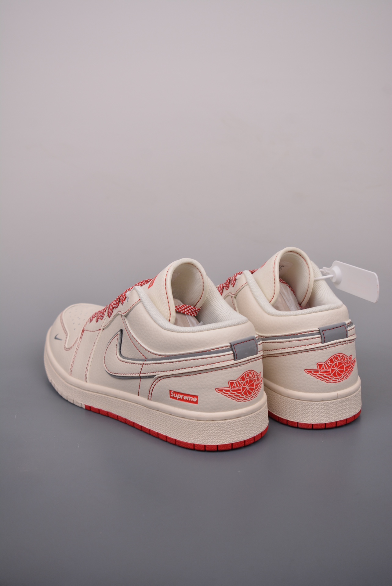 Supreme x Nike By You Air Jordan 1 Low OG Beige Pink SJ9950-025