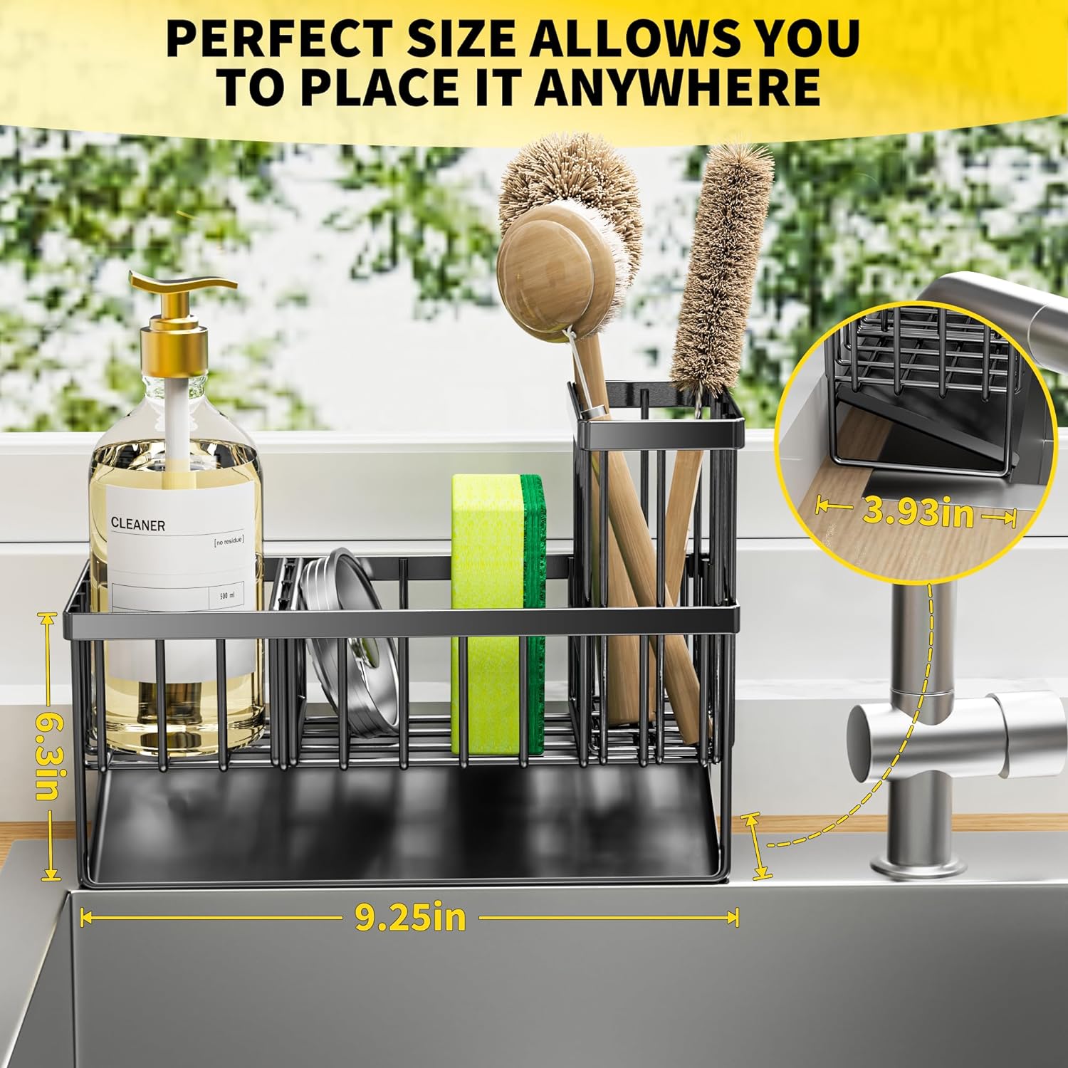 (2024 New Arrival-40% OFF)🎉Rustproof Kitchen Sink Organzier and Storage with Divider