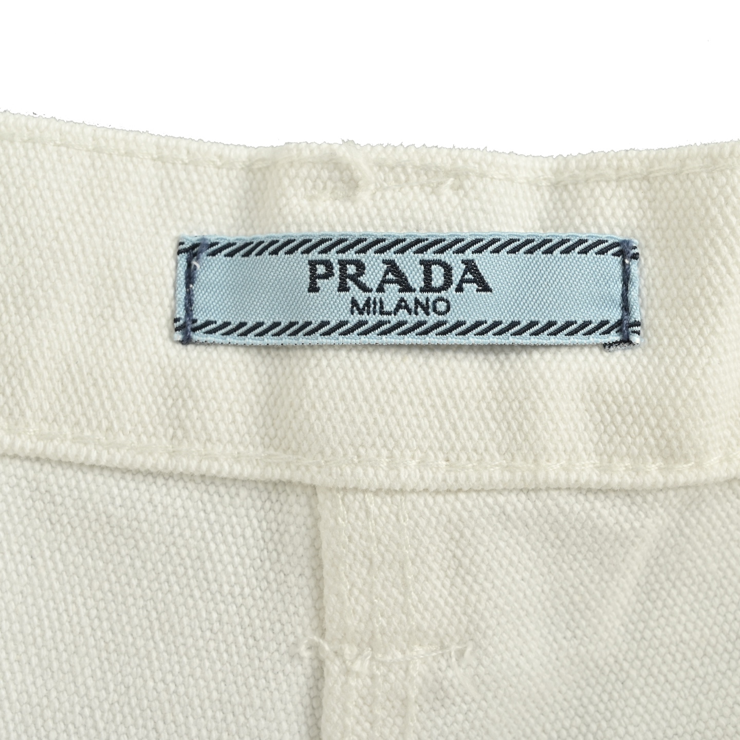 Prada 25ss triangle leather label lumberjack jeans