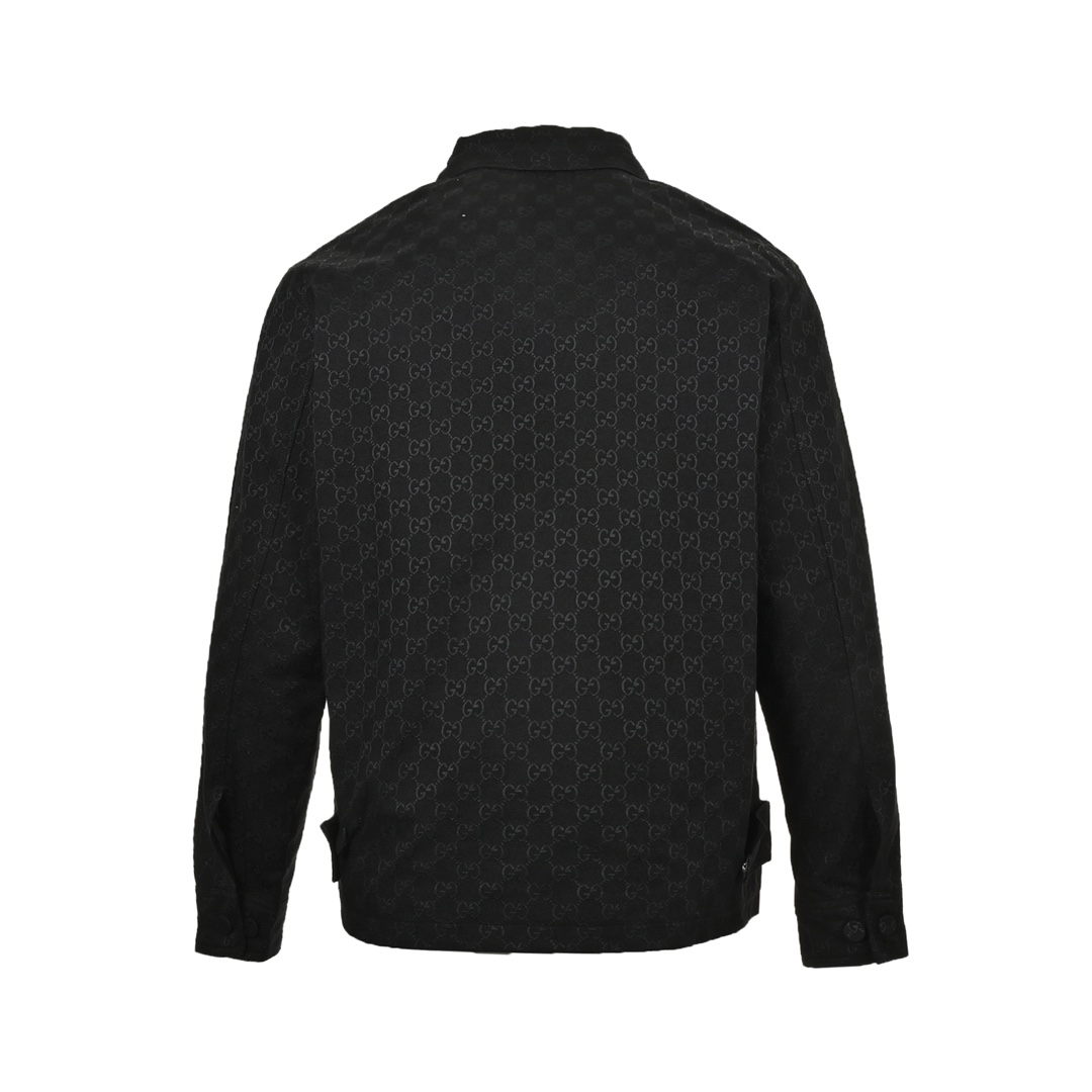 Gucci 24Fw Double G jacquard canvas shirt jacket suit