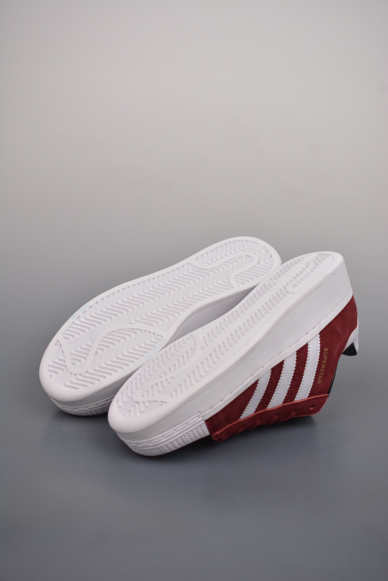 Adidas Originals Superstar XLG Burgundy Red and White IE9872
