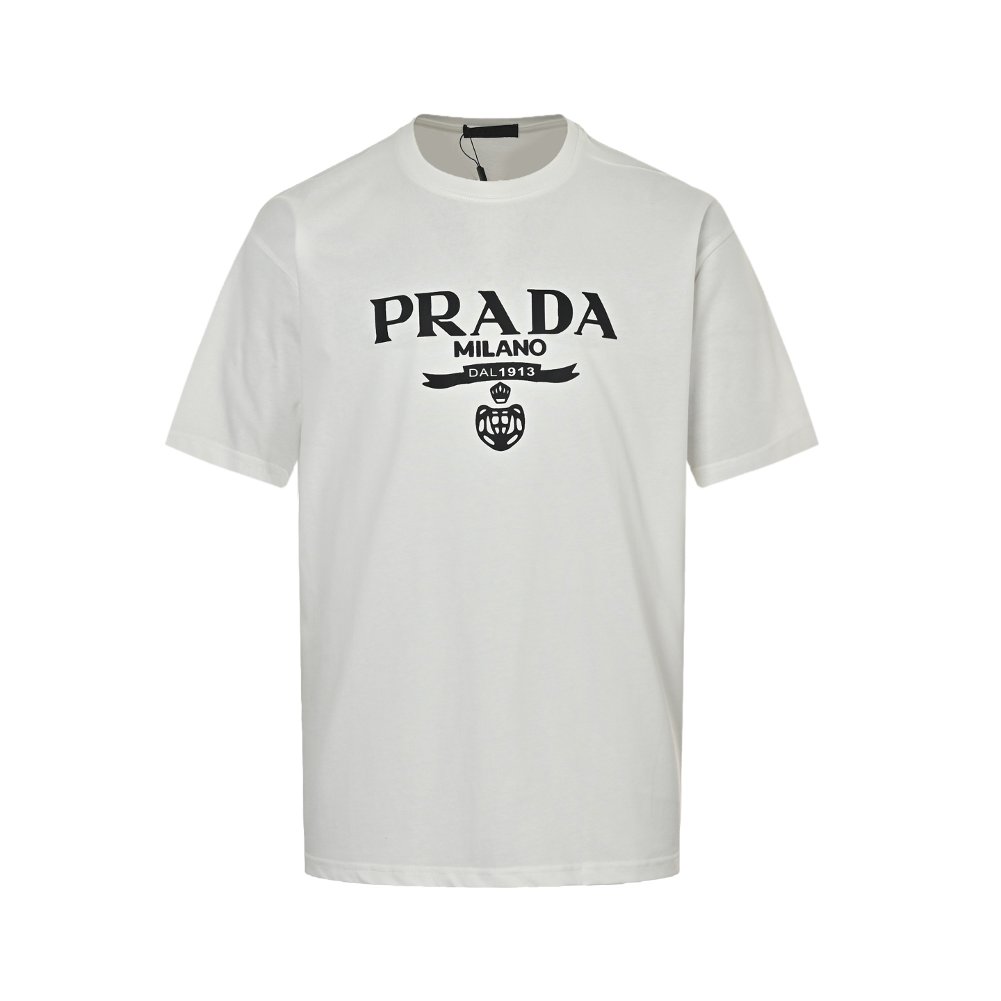 Prada classic letter logo print short sleeve