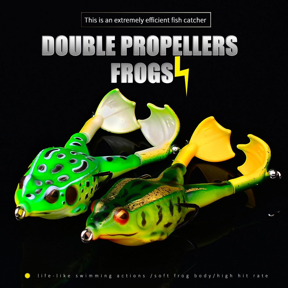 Double Propeller Frog Lures (BUY 8 GET 4 FREE & FREE SHIPPING)
