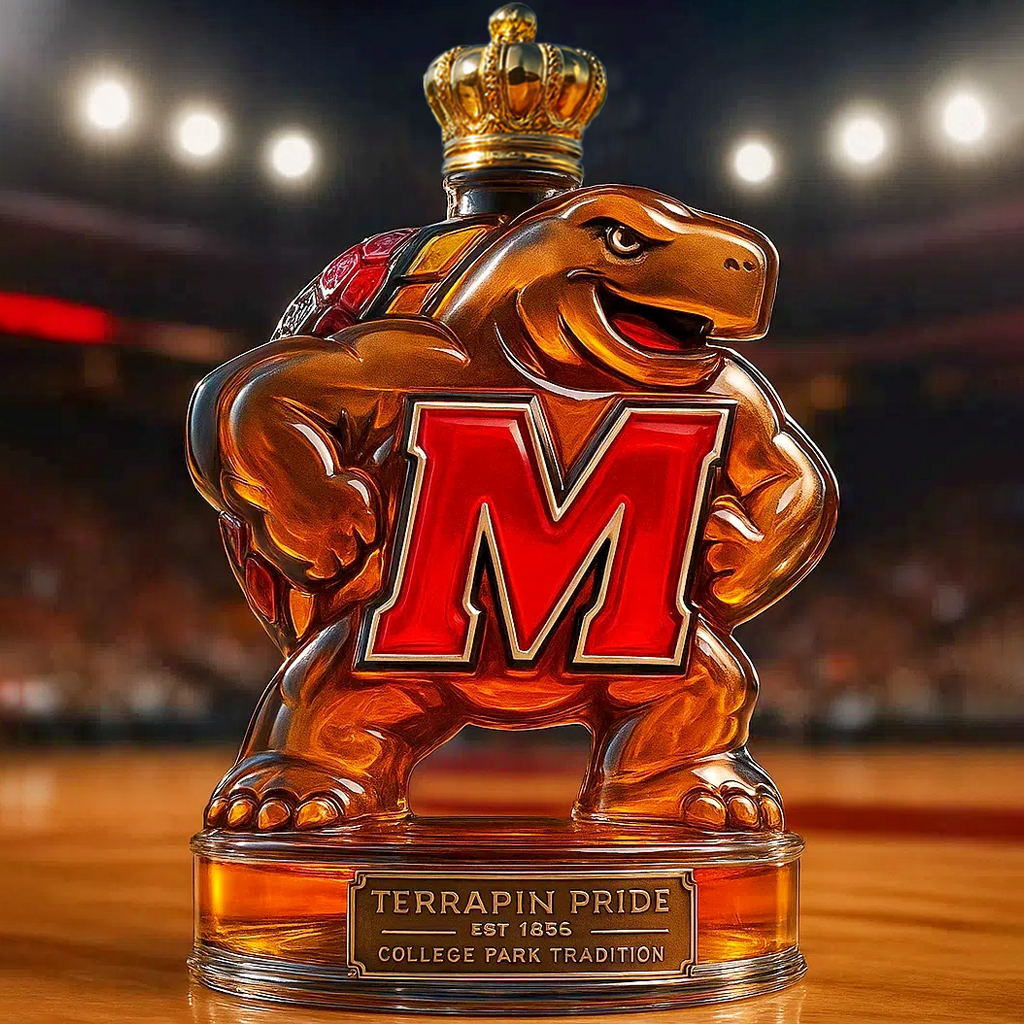 College Park Legacy Pour——Maryland Terrapins Whiskey Bottle