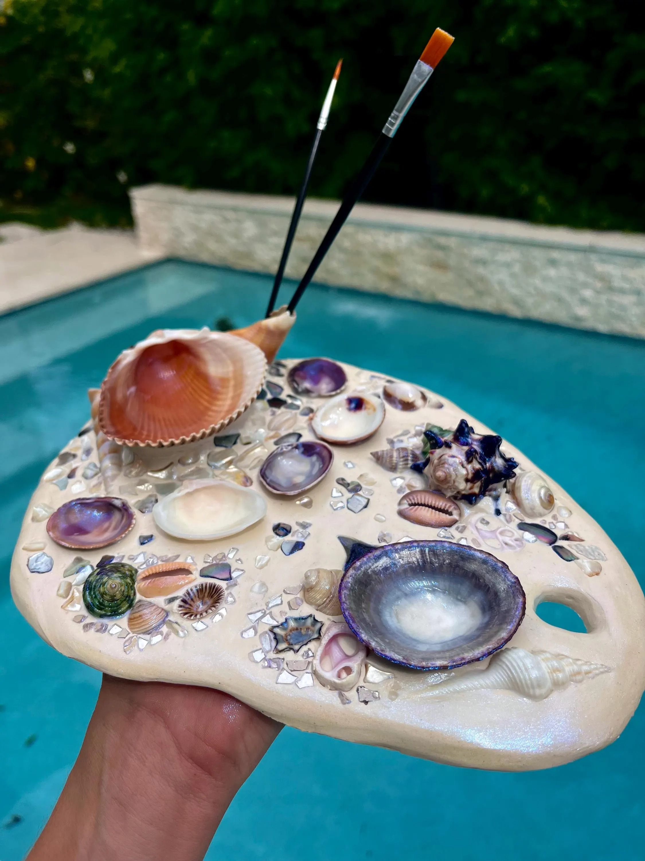 🔥FLASH SALE - 59% OFF🔥Handmade Shell Paint Palette