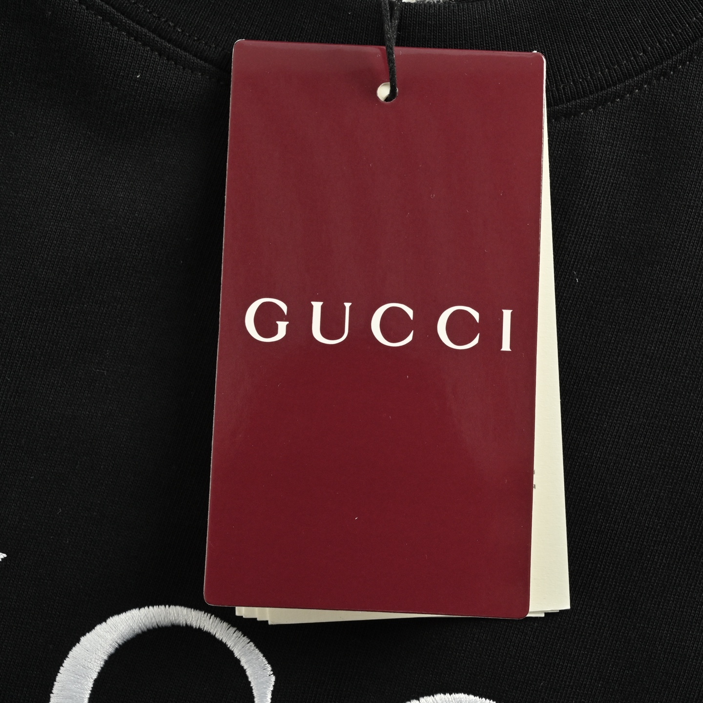Gucci 25ss simple letter embroidered short sleeve