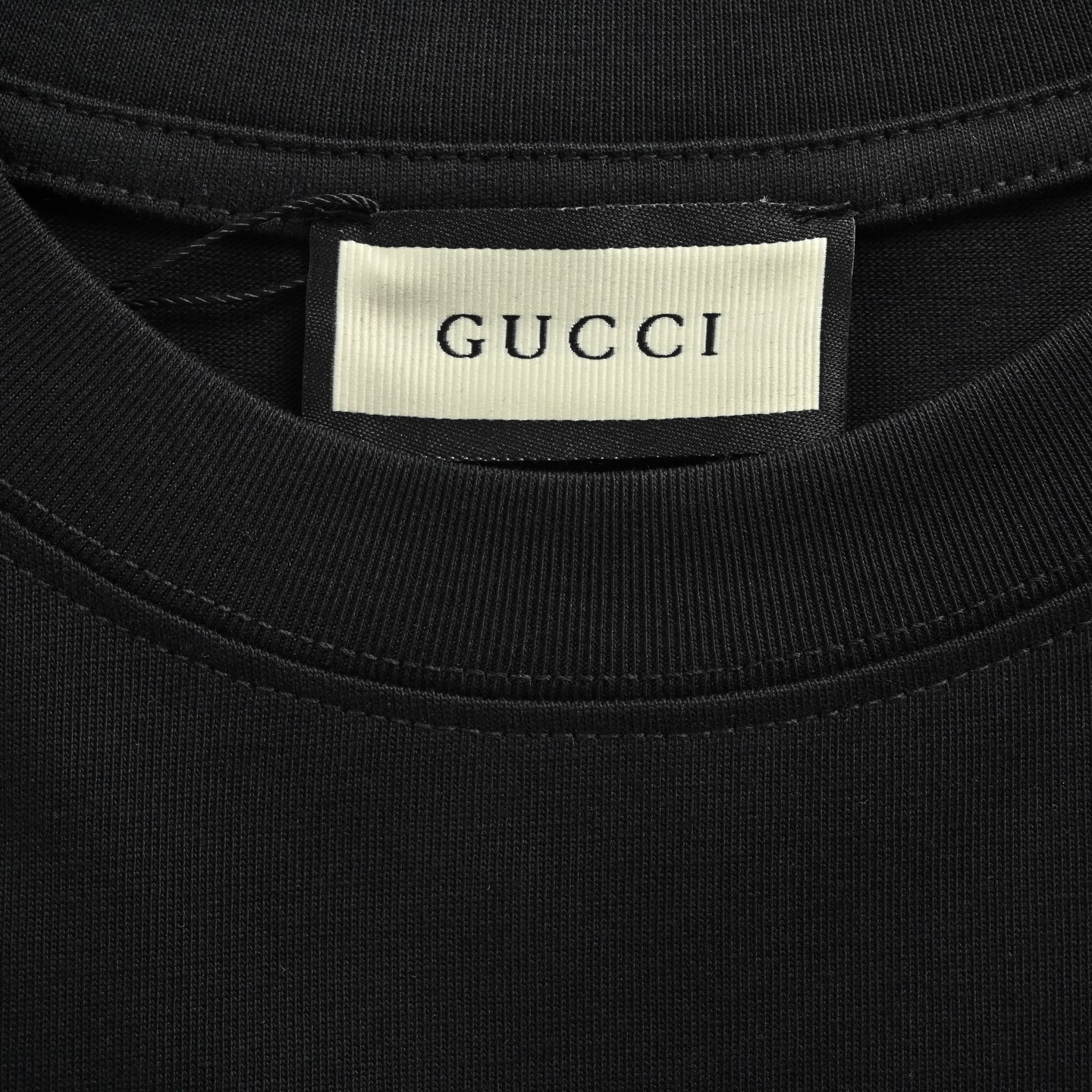 Gucci 25ss denim patch lettering short sleeve