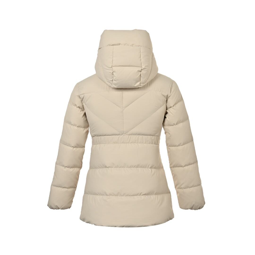 Moncler BROSSE short hooded V-stitched design waist belt down jacket