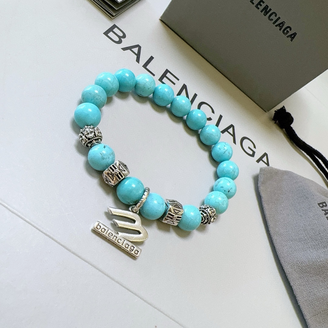 Balenciaga Natural Turquoise Bracelet