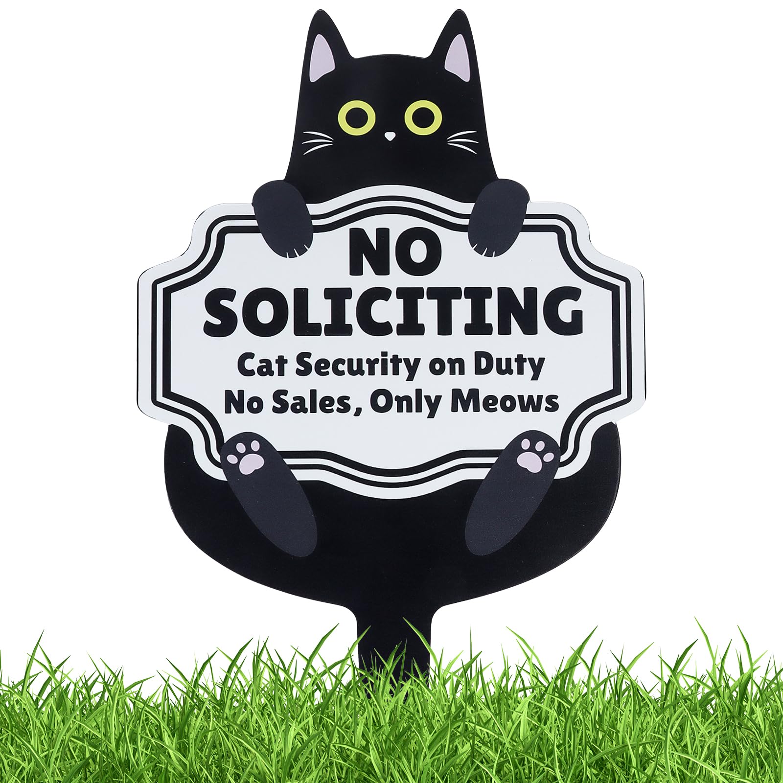 No Soliciting Sign for House, 9.45 Inch x 15.75 Inch