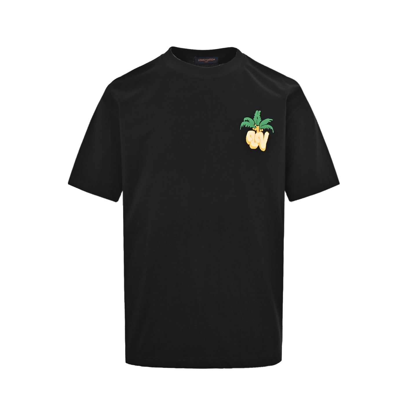 Louis Vuitton 25ss coconut palm letter logo foam print short sleeves