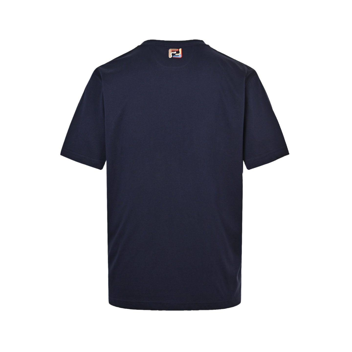 Fendi FF embroidered pocket zipper short sleeve