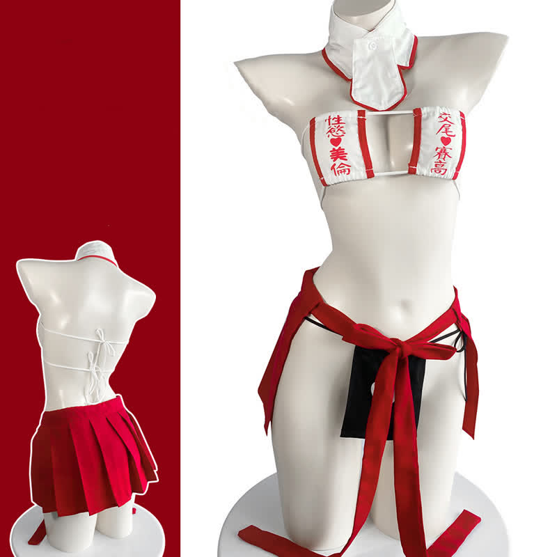 Love Heart Letter Strap Sexy Han Lingerie