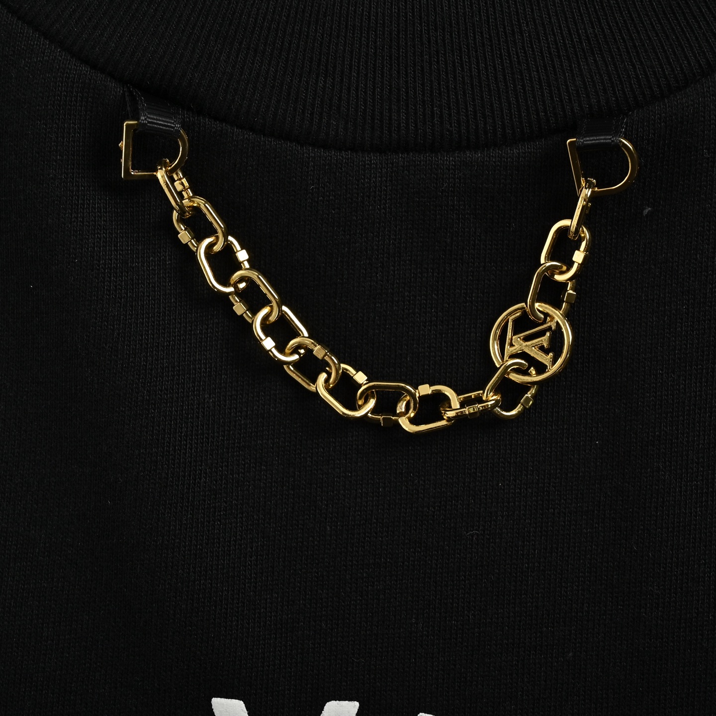 Louis Vuitton 25ss lettering print chain short sleeve