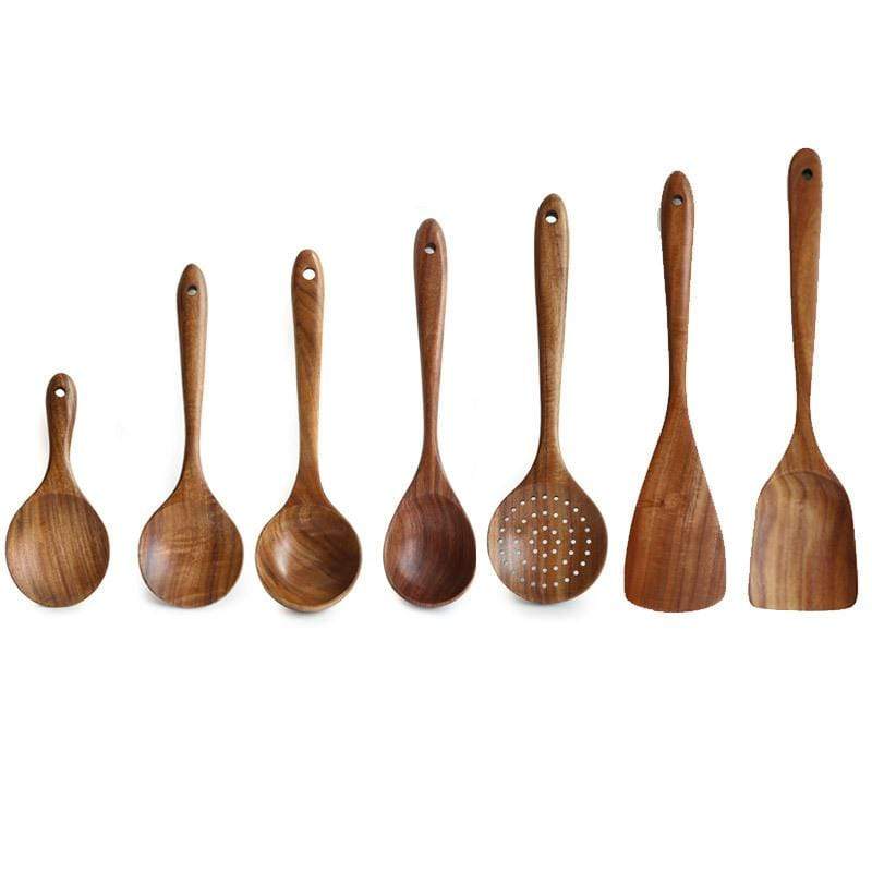 🎅Early Christmas Sale🎅TEAK WOODEN UTENSIL SET