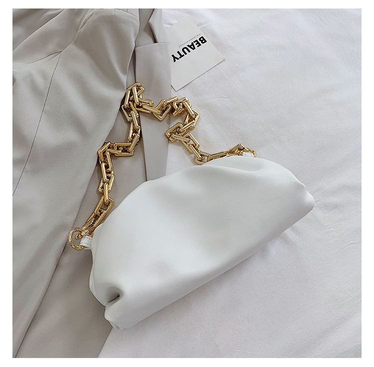 2021 Gold Chains Dumpling Clip Purse Bag