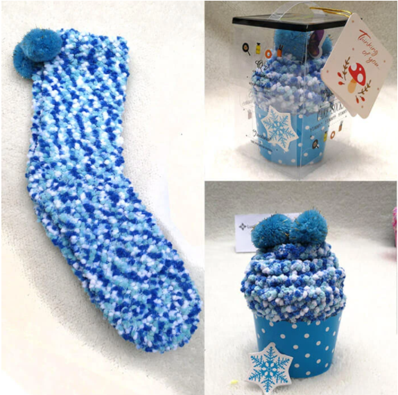 (🎅EARLY CHRISTMAS SALE - 48% OFF)Winter Fuzzy Slipper Socks WIth Gift Box🔥Buy 5 Get FREE SHIPPING