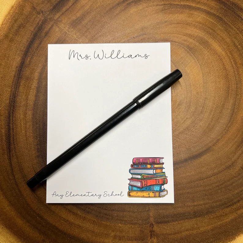 Personalized School Librarian Notepad