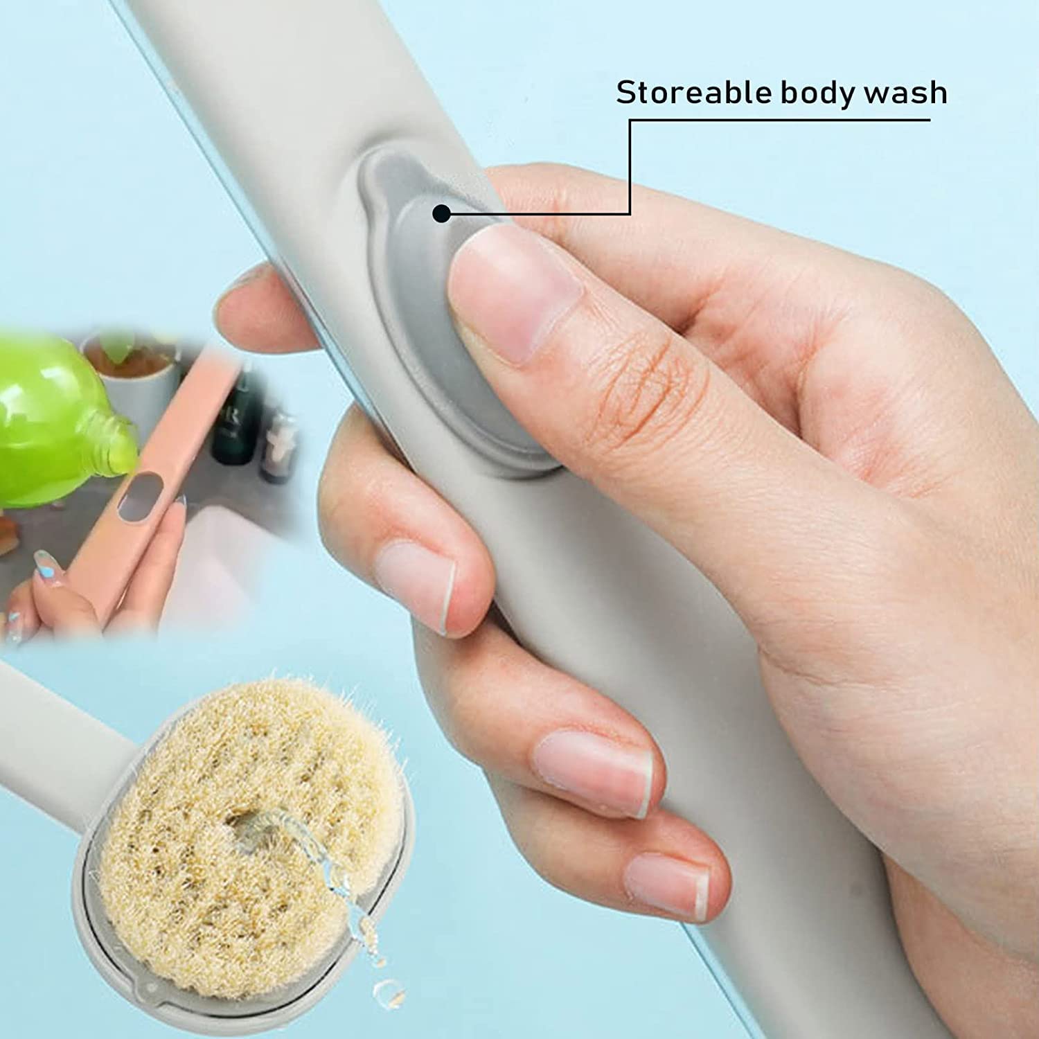 (💥Last Day Promotions-50% OFF)--Long Handle Bath Massage Cleaning Brush-BUY 3 GET 20% OFF & FREE SHIPPING