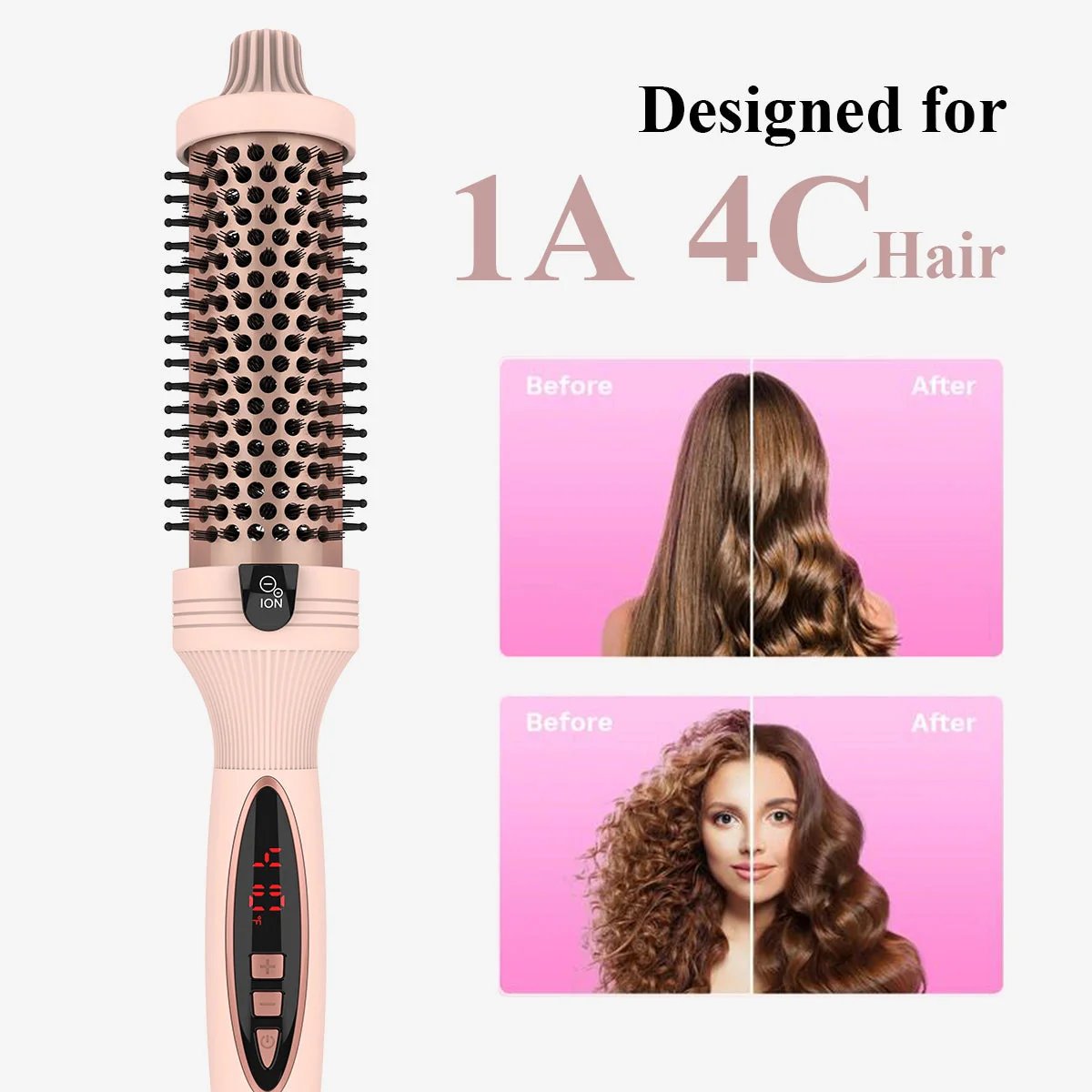 🏆#1 Best Seller ⏰Last Day Sale 49% Off💖3-in-1 Pro Negative Ion Two PTC Heaters Thermal Brush