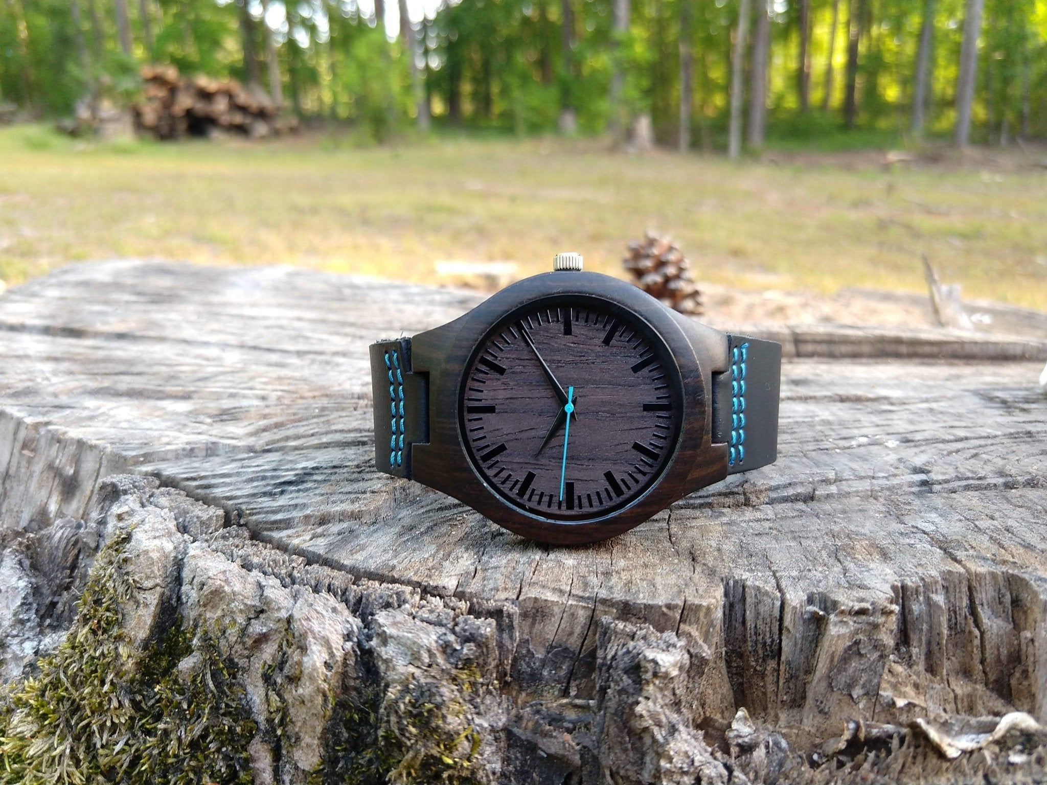 Wooden Watches - Blue Energico